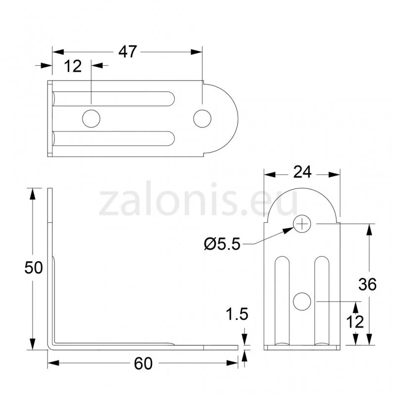 ΓΩΝΙΑ 50x60x24 / ΓΑΛΒΑΝΙΖΕ ΜΕΤΑΛΛΙΚΕΣ ΓΩΝΙΕΣ ΕΠΙΠΛΩΝ
